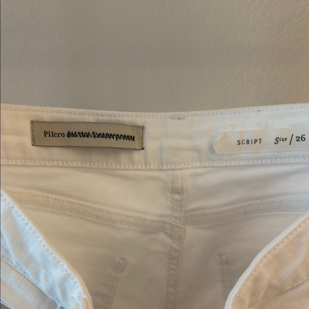 Anthropologie White Jeans Modern Chic Design
